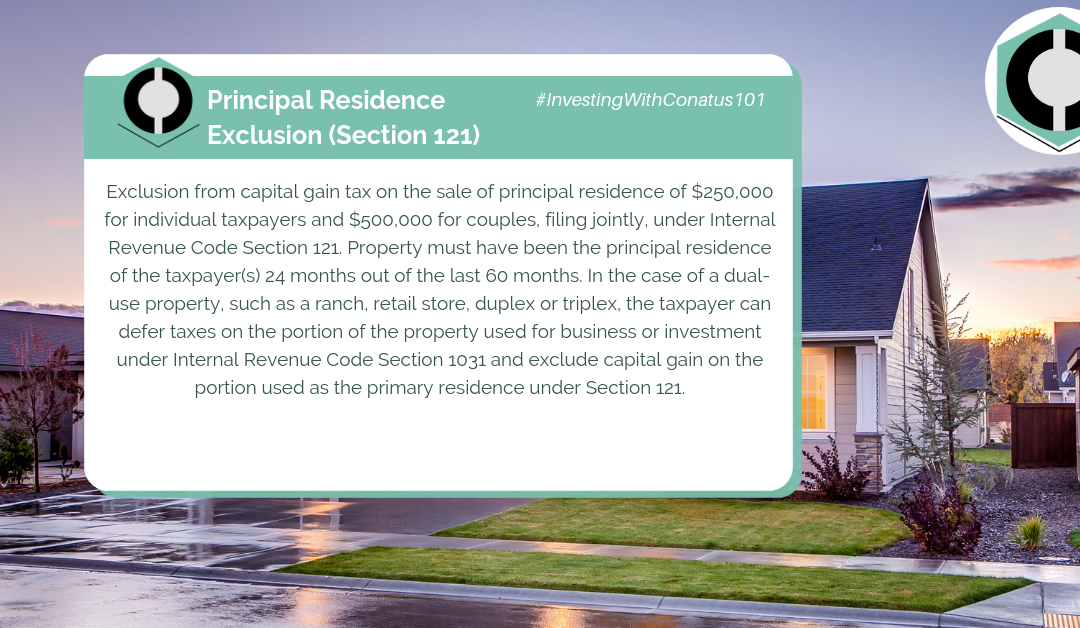 What Is A Principal Residence Exclusion (Section 121) In SFR Investing?